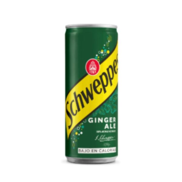 ÁGUA TÓNICA GINGER ALE LATA SCHWEPPES 0,33L