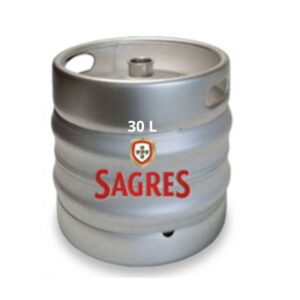 BARRIL CERVEJA SAGRES BRANCA 30L