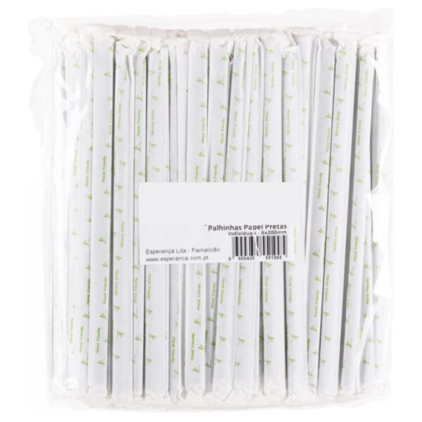 PALHINHAS DE PAPEL PRETAS C/250UNI