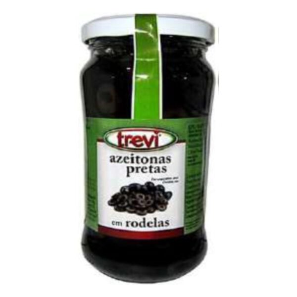 TREVI AZEITONAS PRETAS EM RODELAS 360GR