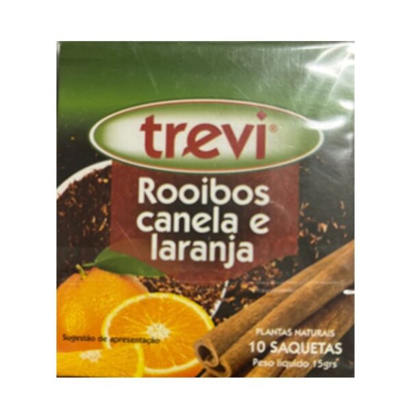 TREVI CHÁ ROOIBOS CANELA E LARANJA