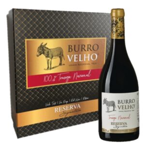 VINHO BURRO VELHO 100% TOURIGA NACIONAL RESERVA SIGNATURE TINTO C/CAIXA 3X0,75L