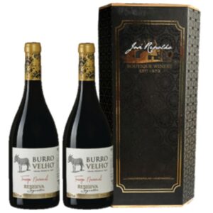 VINHO BURRO VELHO 100% TOURIGA NACIONAL RESERVA SIGNATURE TINTO C/CAIXA DE LUXO 2X0,75L
