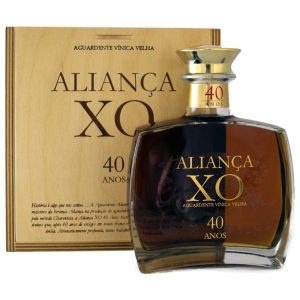 AGUARDENTE ALIANÇA XO 40 ANOS VÍNICA C/CAIXA 0,50L