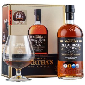 AGUARDENTE MARTHA'S VÍNICA VELHA C/COPO 0,70L